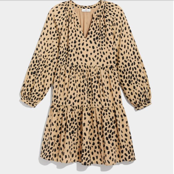 Vineyard Vines Wild Spotted Tiered Leopard Dress New With Tags size Small - Picture 5 of 8